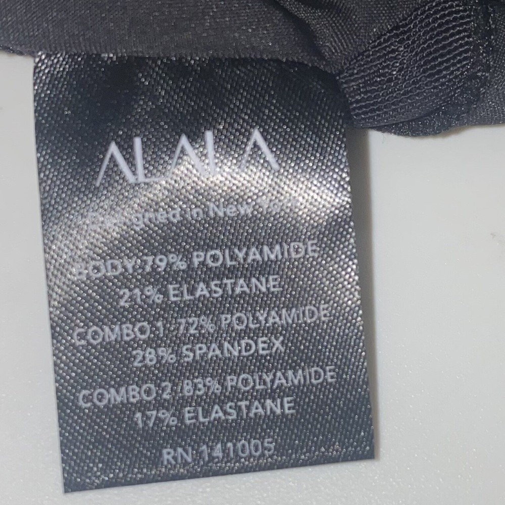 Alala Revolve Surf Sports Bra Racer Back Black Contrast Stitching Size Medium - Picture 6 of 7